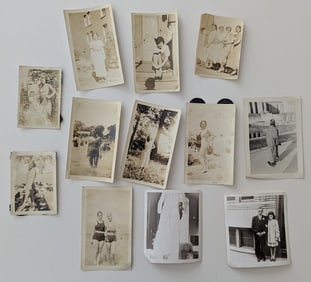 Vintage 1930s Group Photos From American Album Incl. Pin Ups
