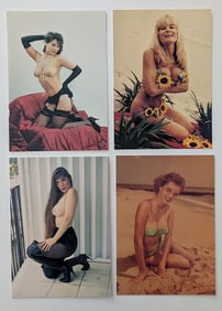 Set Vintage Original Bunny Yeager Pin Up Models Postcards