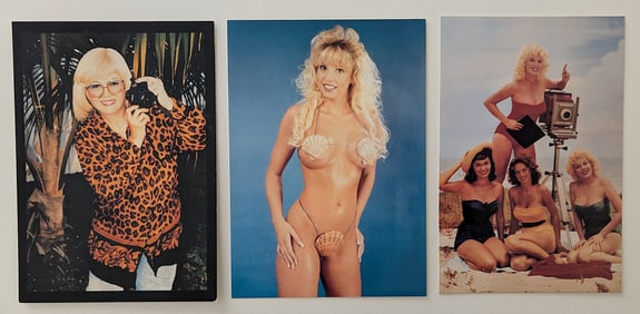 Set Vintage Original Bunny Yeager Pin Up Models Postcards