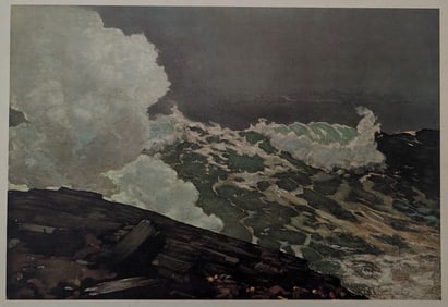 Vintage Lithograph WINSLOW HOMER Metropolitan Museum 11" x 15"