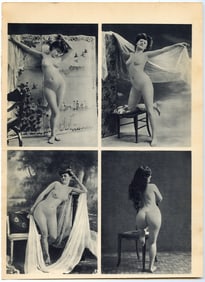 Vintage / Antique Heliogravures French Artistic Nudes