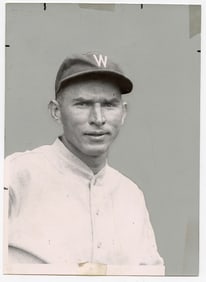 Vintage Photo Baseball Player OSCAR FUHR 7" x 5"