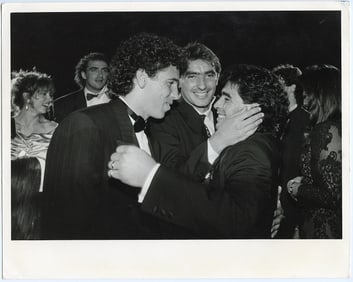 Vintage Photo Wedding Diego Maradona Soccer Futbol , 1989