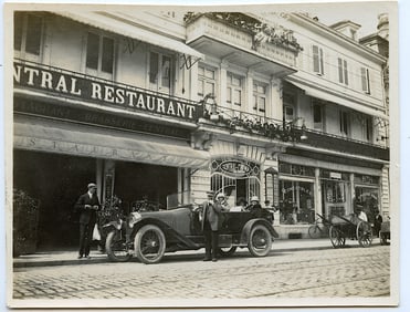Antique Original Photo Auto Brasie rEarly 20th C. 3.25" x 4.25"