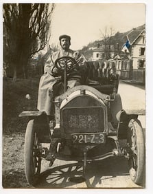 Antique Original Photo Auto, Early 20th C. 3.5" x 2.75"