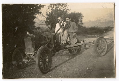 Antique Original Photo Auto, Early 20th C. 2.25" x 3.25"