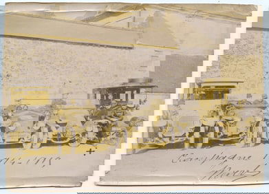 Antique Original Photo French Car Polices 1914 - 1915 4" x 5.5"