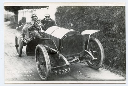 W. Watson, Winner of 1908 Tourist Trophy Motorcar Race
