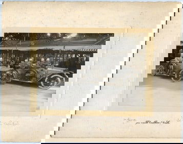Vintage Photo by Felix Baudet Vehicles Convertible Car 1900s 4.75" x 6.25"