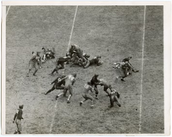 Vintage Photo Football Holy Cross Defeats Harvard 11/16/30 10" x 8"