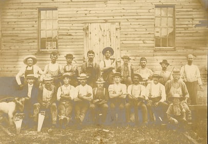 Antique Cabinet Photo Team American Carpenters Labor