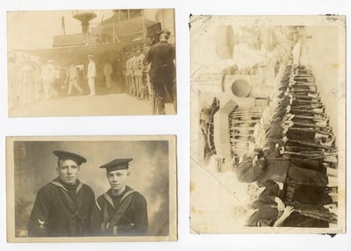 Vintage Set 3 American Military Marine Photos