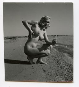 ANDRÉ DE DIENES Vintage Photo 1950s-1960s Nude Study
