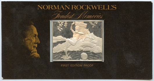 1973 NORMAN ROCKWELL Silver Ingot 1st Ed. Proof