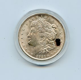 1921 Morgan Silver Dollar Collectors US$1
