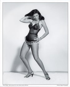 BUNNY YEAGER Vintage Pin Up Litho Model SELF PHOTO