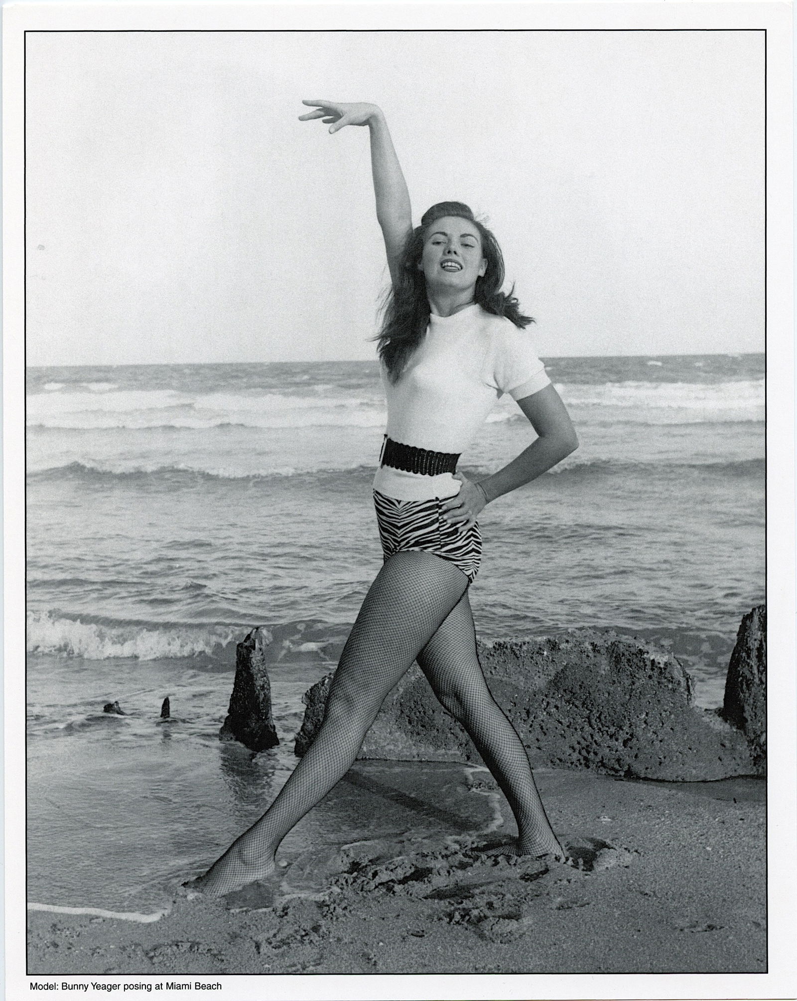 BUNNY YEAGER Vintage Pin Up Litho Model SELF PHOTO: This lot is coming from Bunny Yeager's estate/archives. Linnea Eleanor "Bunny" Yeager (March 13, 1929 - May 24, 2014) was an American photographer and pin-up model. She met Bettie Page in 1954, and to