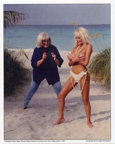 BUNNY YEAGER Vintage Pin Up Litho Model WITH CAROLE VITALE
