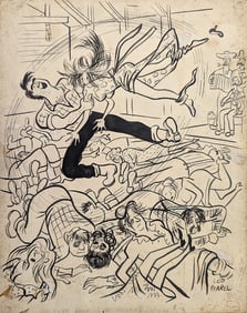 Original Art Illustration by LEO GAREL (American 1917-1999)