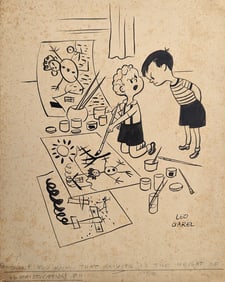 Original Art Illustration by LEO GAREL (American 1917-1999)