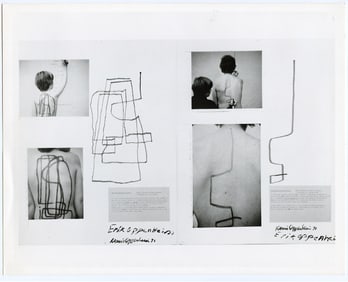 VINTAGE 1971 Transfer Drawing ERIK TO DENNIS OPPENHEIM