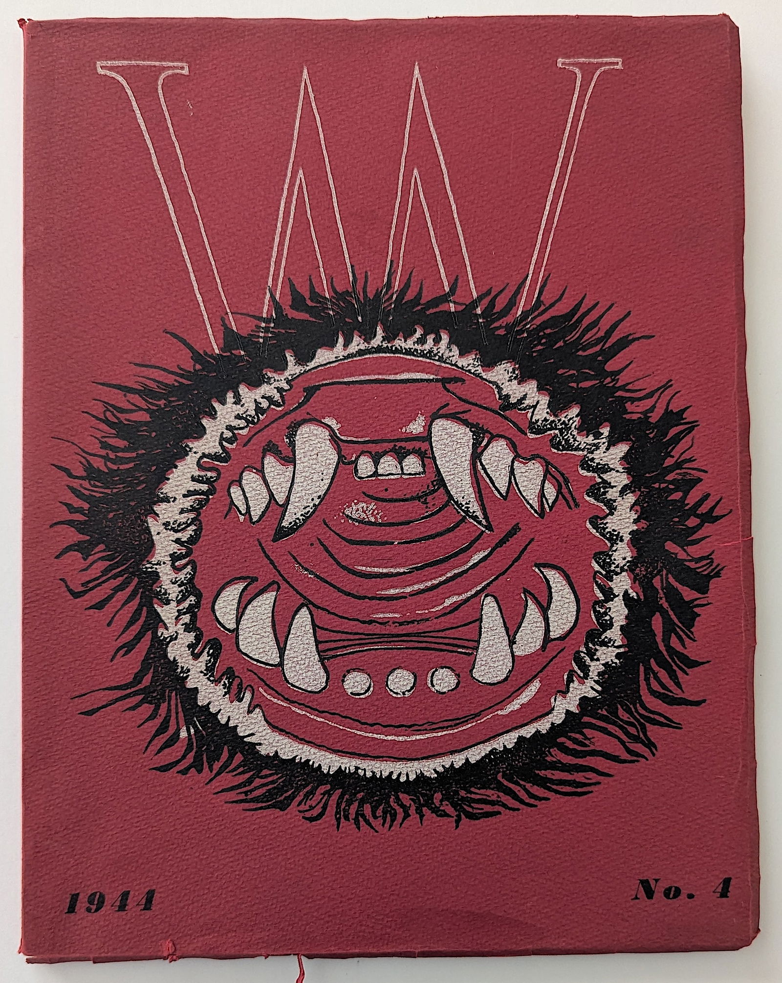 Very Rare Surrealist Magazine, New York 1944, VVV, Number 4: Surrealist magazine, VVV, number 4, 1944. New York, 1944. This scarce and collectible Surrealist publication, edited by David Hare, had Max Ernst and Marcel Duchamp on its editorial board; it is notab