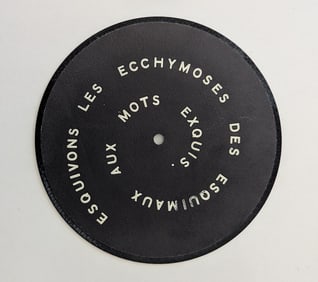 MARCEL DUCHAMP (1887-1968) Record Sound Recording Album, 1968