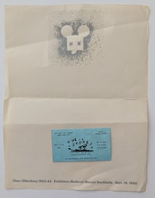 Vintage Art Page Exhibition Moderna Museet Stockholm, Sept. 18, 1966