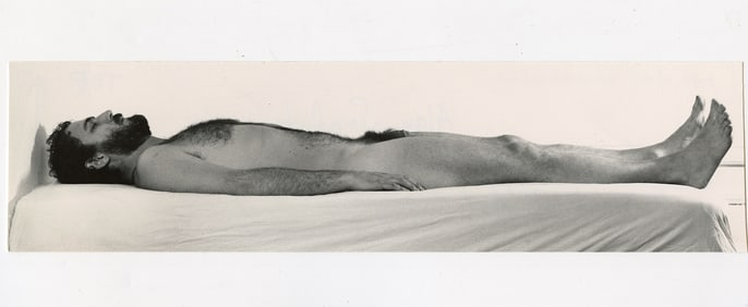 Gelatine Photo Art by ALAN SONFIST Body Continnes After Death, 1972