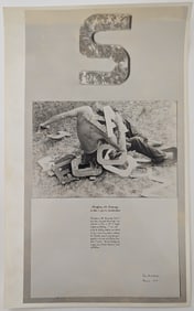 1974 Art Photograph PETER HUTCHINSON From Alphabet Series