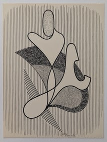 Vintage Signed Lithograph CESAR DOMELA (1900 - 1992)