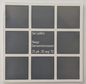 Exhibition Catalog SOL LEWITT Haggs Gemeentemuseum, 1970