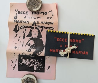 MARYAN S. MARYAN Exhibit Catalog ECCE HOMO Film, 1975
