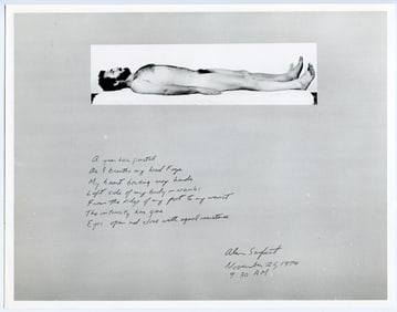 Photo Art ALAN SONFIST Body Continues After Death as a Work of Art