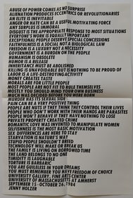 Poster JENNY HOLZER (1951- ) Sans Titre, 1977