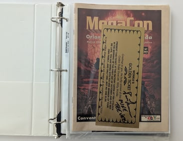 Opportunity!!  Rin Binder with Signed Ephemera STAR TREK
