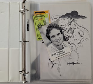 Opportunity!!  Rin Binder with Signed Ephemera JAMES HORAN