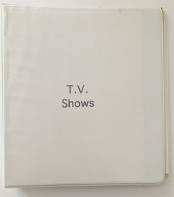 Opportunity!!  Rin Binder with Signed Ephemera TV SHOWS