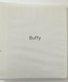 Opportunity!!  Rin Binder with Signed Ephemera BUFFY