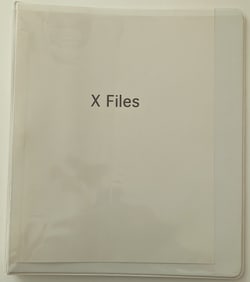 Opportunity!!  Rin Binder with Signed Ephemera X FILES