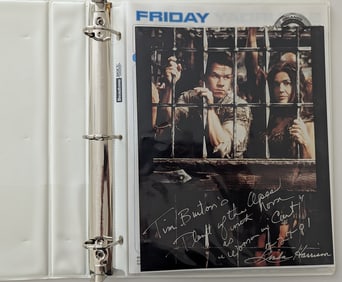 Opportunity!!  Rin Binder with Signed Ephemera ACTORS MOVIES