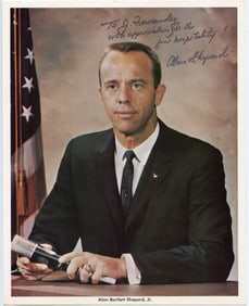 OPP!!! Autographed Scarce Collectors NASA ASTRONAUT ALAN SHEPARD
