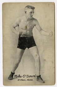 Rare AUTHENTIC Vintage Antique Scarce BOXING Card MIKE O'DOWD