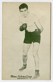 Rare AUTHENTIC Vintage Antique Scarce BOXING Card MAX SCHMELLING