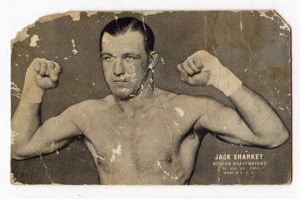 Rare AUTHENTIC Vintage Antique Scarce BOXING Card JACK SHARKEY