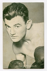 Rare AUTHENTIC Vintage Antique Scarce BOXING Card JAMES J. BRADDOCK
