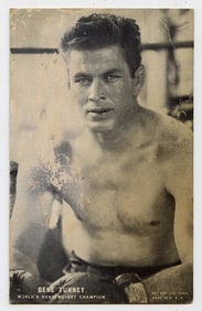 Rare AUTHENTIC Vintage Antique Scarce BOXING Card GENE TUNNEY