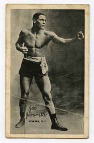 Rare AUTHENTIC Vintage Antique Scarce BOXING Card JOE JEANNETTE