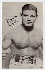 Rare AUTHENTIC Vintage Antique Scarce BOXING Card BILLY VARGO