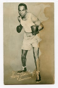 Rare AUTHENTIC Vintage Antique Scarce BOXING Card HARRY ARMSTRONG